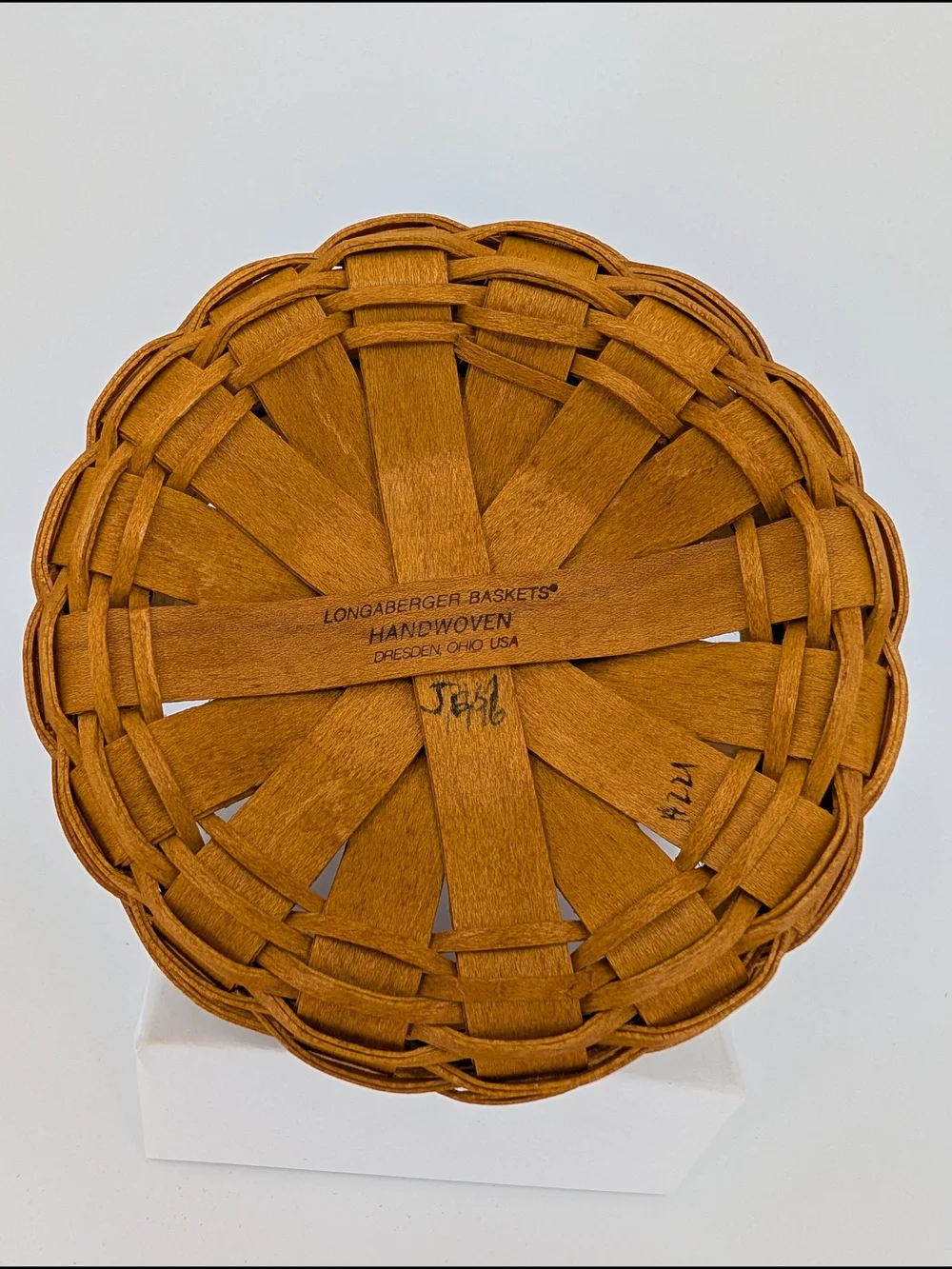 Longaberger 1997 Inaugural Basket/Old Glory Flag Liner/Protector/Eagle Tie-On